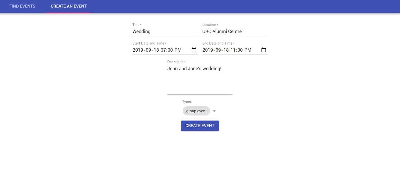 EventFinder